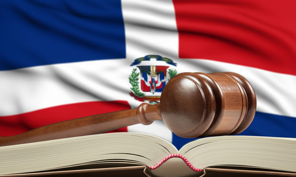 Un mazo de juez simbolizando la ley